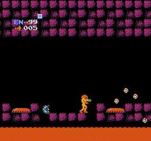 une photo d'Ã©cran de Metroid sur Nintendo Nes